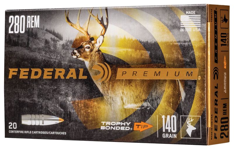Trophy Bonded Tip, 280 Rem, 140 Grain, Trophy Bonded Tip, 2950 fps