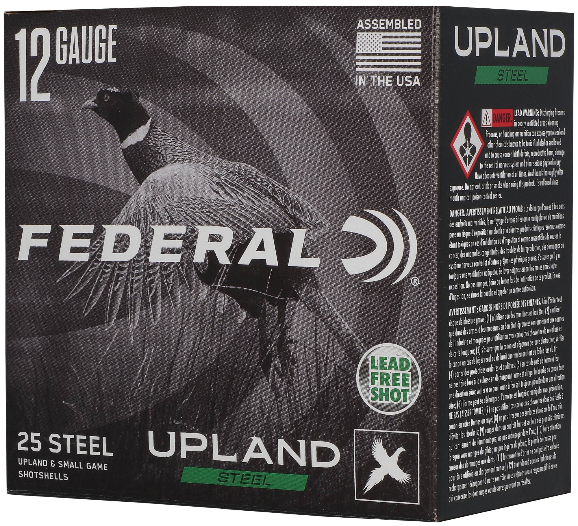 Federal Upland Steel 12ga 5 Shot – Proven Non Toxic Dove and Upland Loads, 25 Rounds 3 Federal Upland Steel 12ga 5 Shot – Proven Non Toxic Dove and Upland Loads, 25 Rounds - Image 3