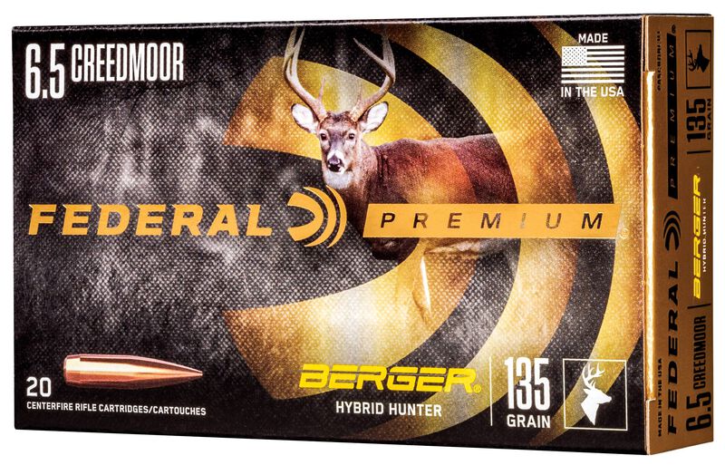 Berger Hybrid Hunter, 6.5 Creedmoor, 135 Grain, Berger Hybrid, 2775 fps