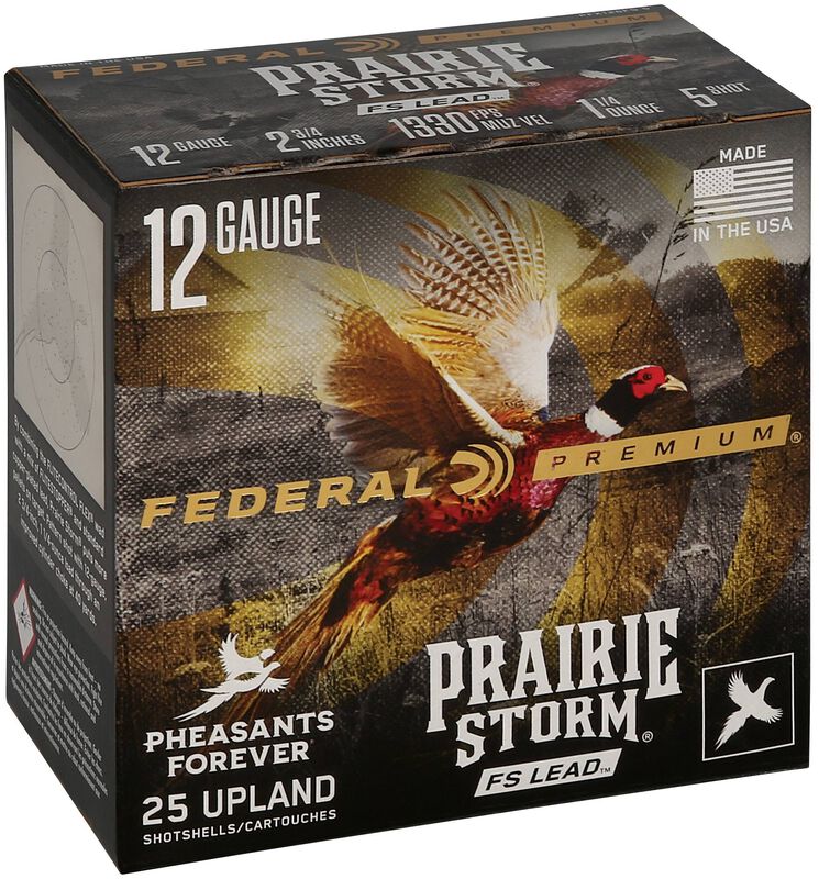 Prairie Storm FS Lead, 12 Gauge, 5 Shot, 2-3/4 in, 1 1/4 oz, 1330 fps