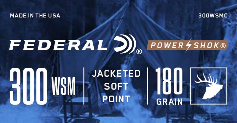 Power-Shok Rifle, 300 WSM, 180 Grain, Jacketed Soft Point, 2980 fps