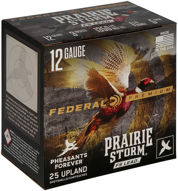 Prairie Storm FS Lead, 12 Gauge, 5 Shot, 3 in, 1 5/8 oz, 1350 fps