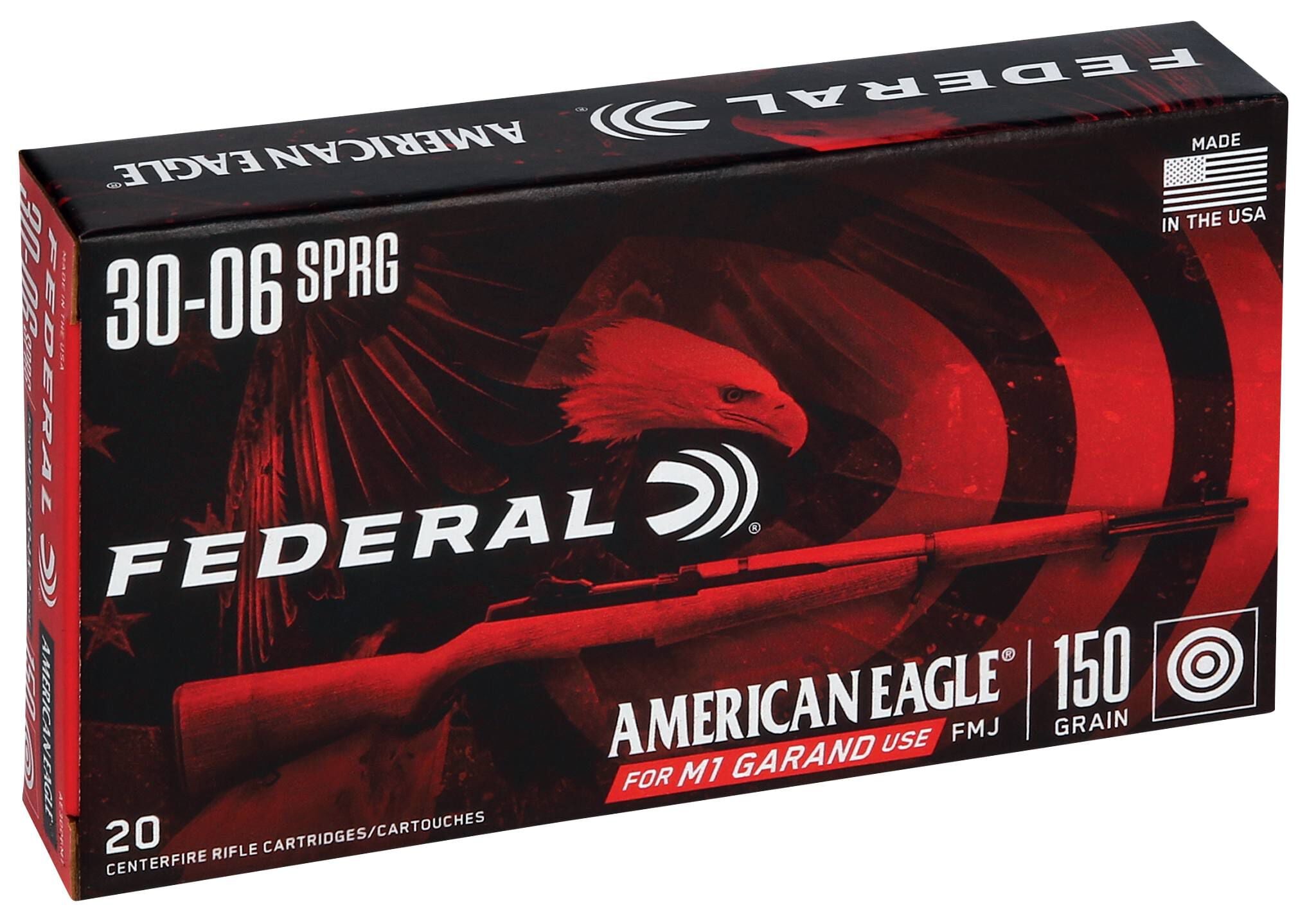 Buy American Eagle Rifle 30-06 Springfield Ammo | 150 Grain, 2740