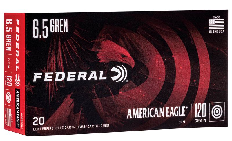 American Eagle Rifle, 6.5 Grendel, 120 Grain, Open Tip Match, 2610 fps