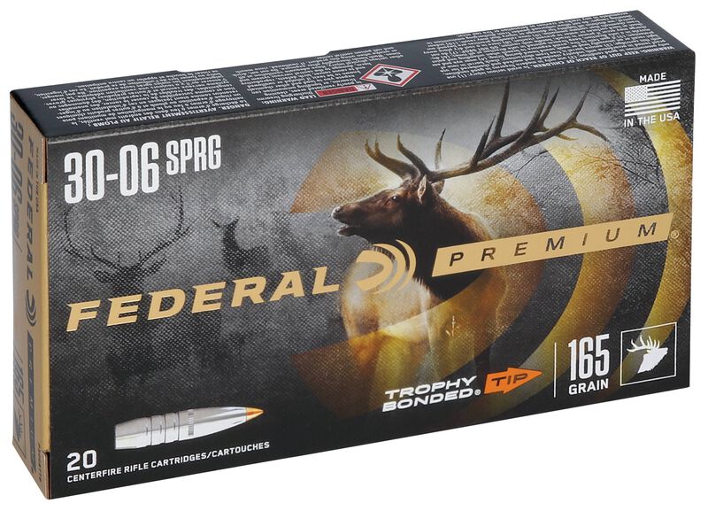 Trophy Bonded Tip, 30-06 Springfield, 165 Grain, Trophy Bonded Tip, 2800 fps