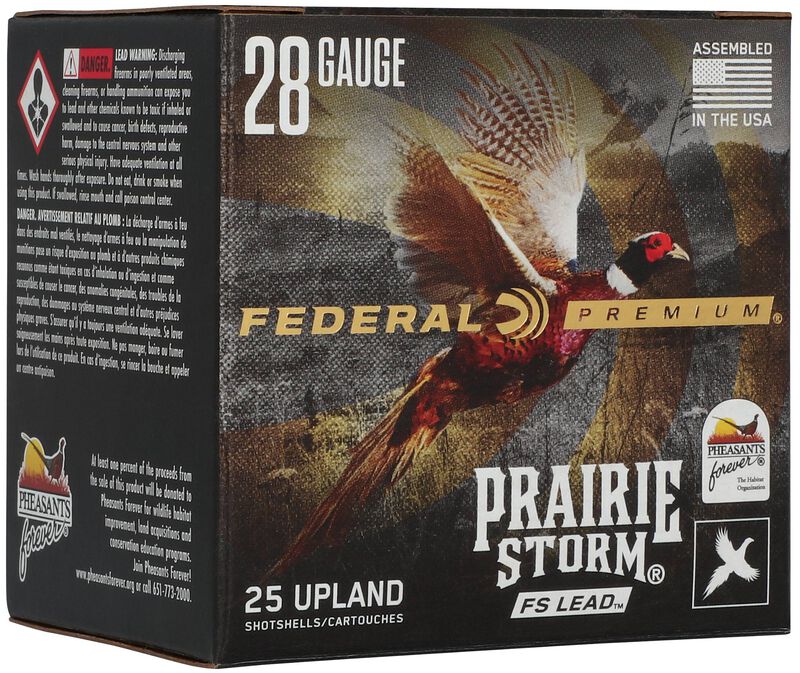 Prairie Storm FS Lead, 28 Gauge, 6 Shot, 2-3/4 in, 13/16 oz, 1300 fps