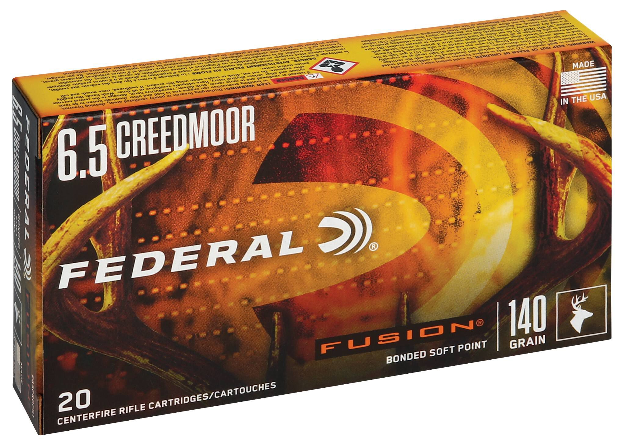 Federal 6.5 Creedmoor 140gr Fusion – Powerful 6.5 Creedmoor Deer Hunting Ammo, 2725 fps, 20 Rounds - Image 2