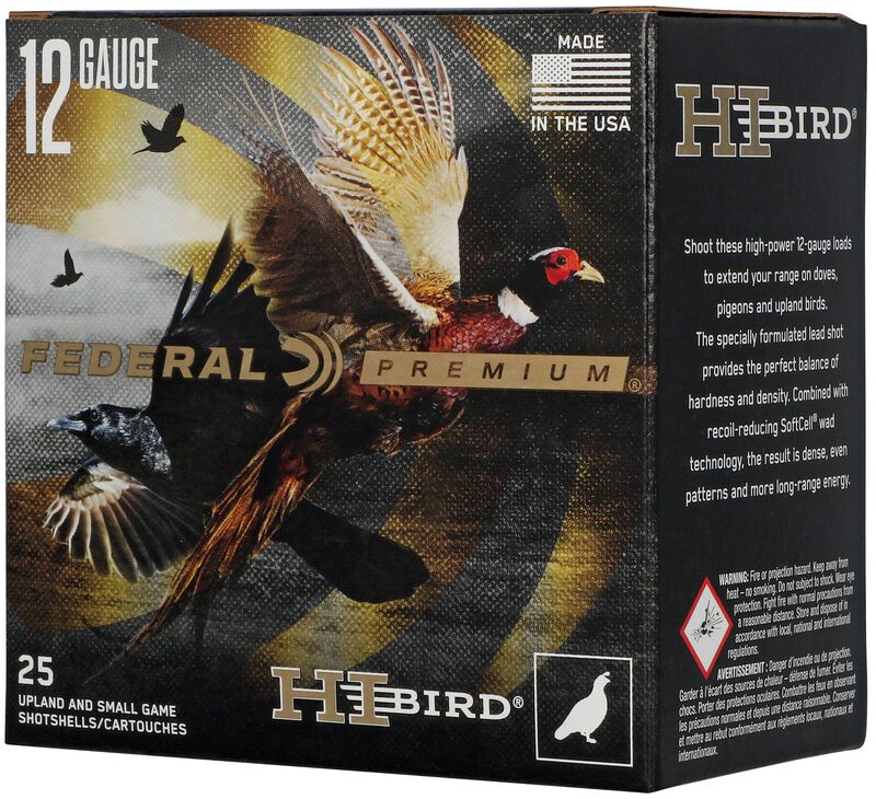 HI-BIRD, 12 Gauge, 5 Shot, 2-3/4 in, 1 1/4 oz, 1330 fps