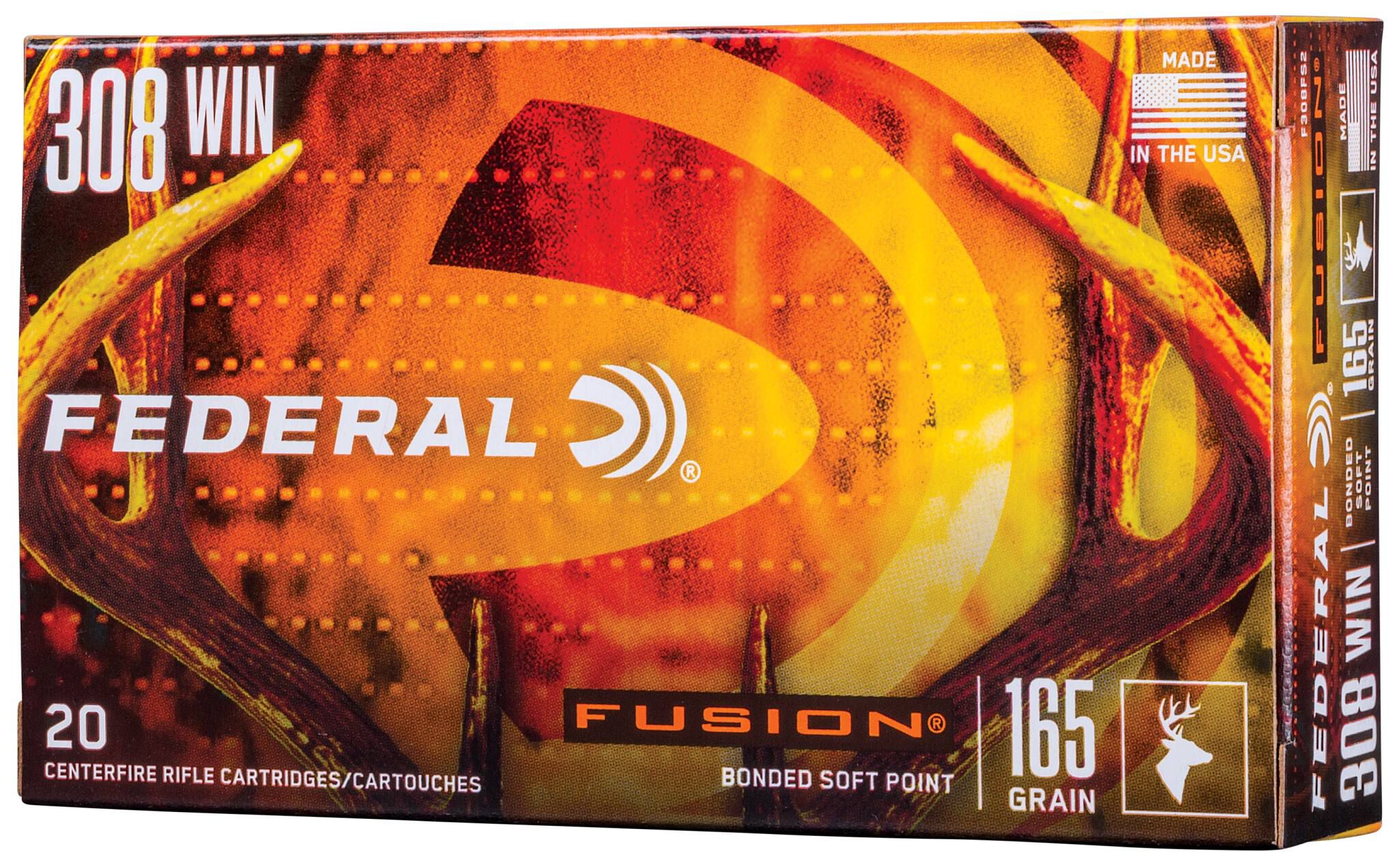 Federal 308 165gr Fusion – Powerful .308 Win Deer Hunting Ammo, 2700 fps, 20 Rounds 3 Federal 308 165gr Fusion – Powerful .308 Win Deer Hunting Ammo, 2700 fps, 20 Rounds - Image 3