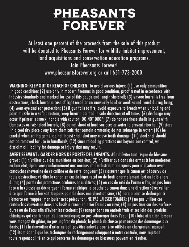 Prairie Storm FS Lead, 20 Gauge, 5 Shot, 3 in, 1 1/4 oz, 1300 fps