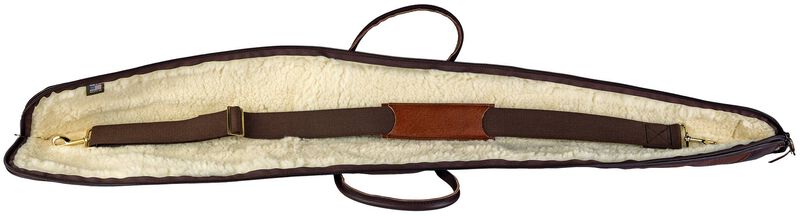Federal/Duluth Pack Bison Leather Shotgun Case, Brown, 55 inch x 8 inch x 3 inch