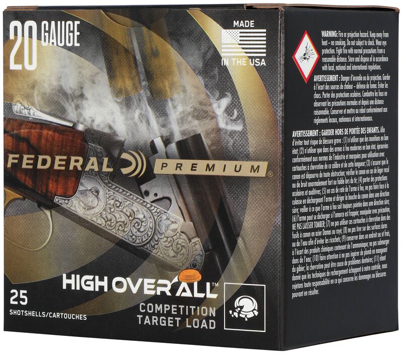 High Over All, 20 Gauge, 7.5 Shot, 2-3/4 in, 7/8 oz, 1275 fps