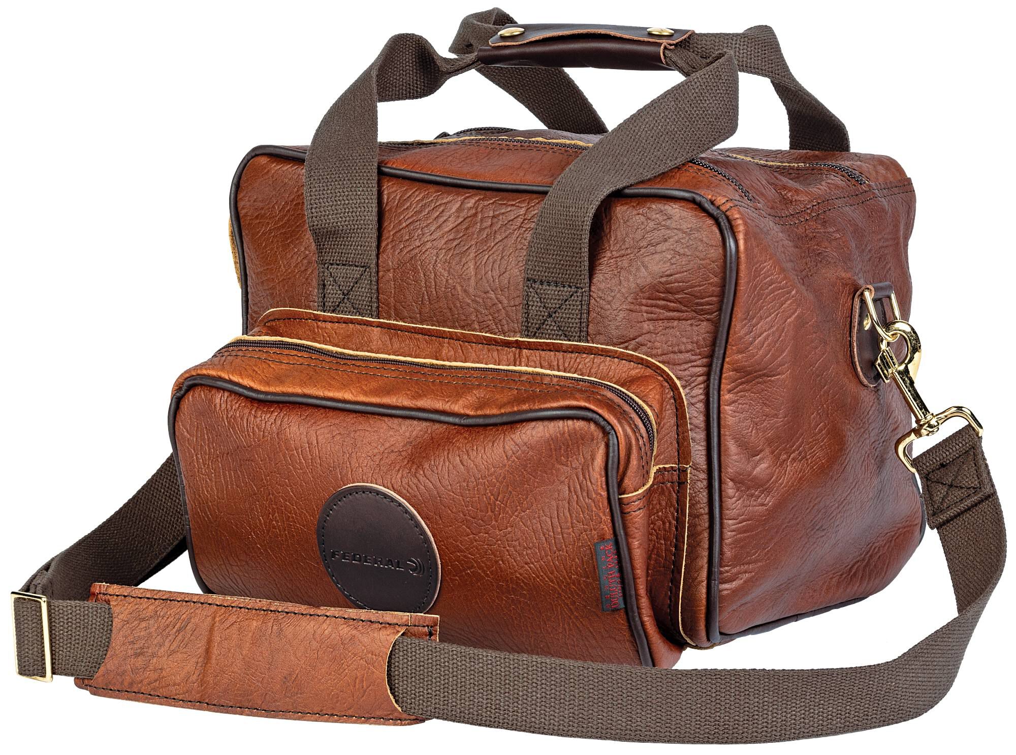 Buy Federal/Duluth Pack Bison Leather Range Bag, Brown, 9