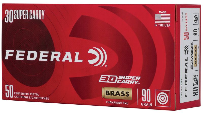 Champion Training, 30 Super Carry, 90 Grain, Full Metal Jacket, 1300 fps