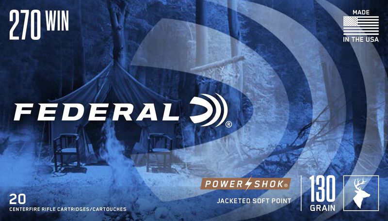 Power-Shok Rifle, 270 Win, 130 Grain, Jacketed Soft Point, 3060 fps