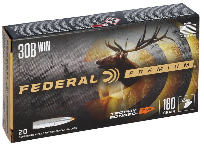Trophy Bonded Tip, 308 Win, 180 Grain, Trophy Bonded Tip, 2620 fps