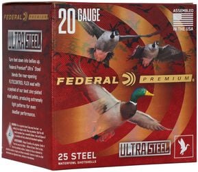Ultra Steel, 20 Gauge, 2 Shot, 3 in, 1 oz, 1400 fps