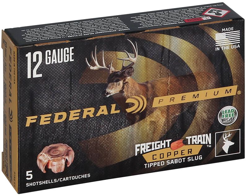 Freight Train Copper Sabot Slug, 12 Gauge, 300 Grain, 2-3/4 in, 1900 fps