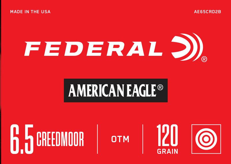American Eagle Rifle, 6.5 Creedmoor, 120 Grain, Open Tip Match, 2900 fps