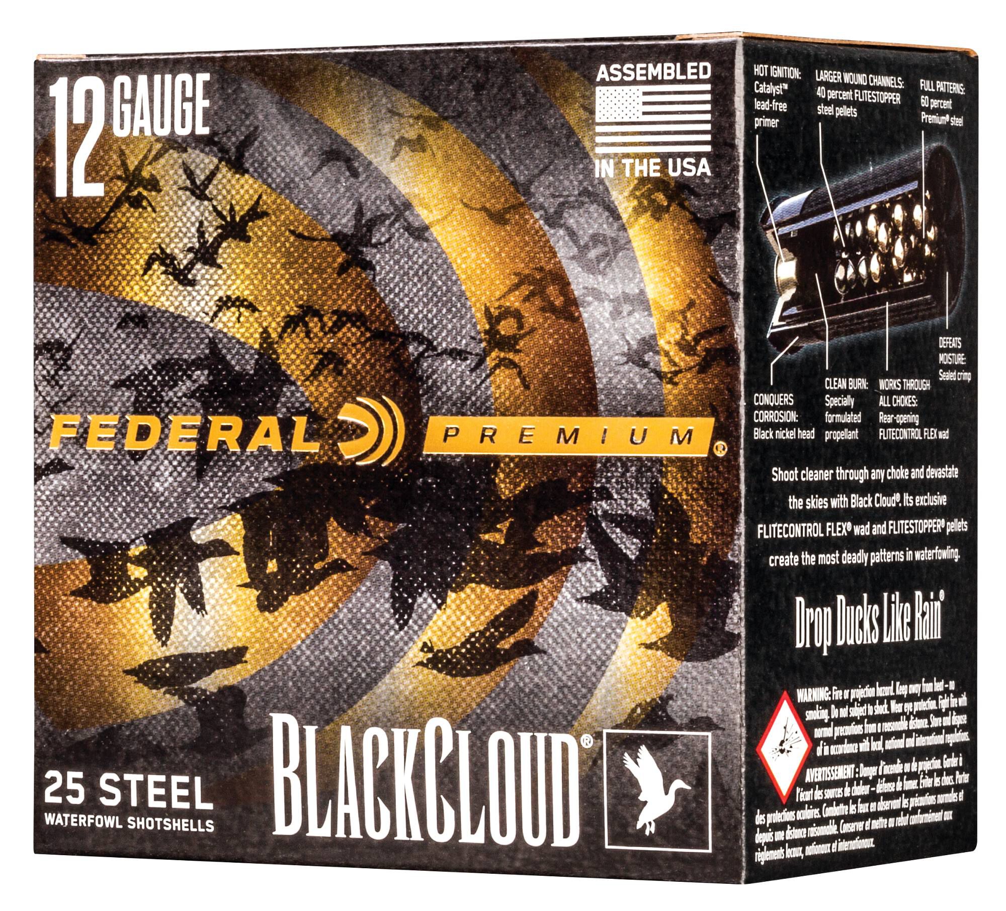 Federal Black Cloud 12ga 3 Inch 3 Shot – Superb FS Steel Duck Loads, 25 Shells 4 Federal Black Cloud 12ga 3 Inch 3 Shot – Superb FS Steel Duck Loads, 25 Shells - Image 4