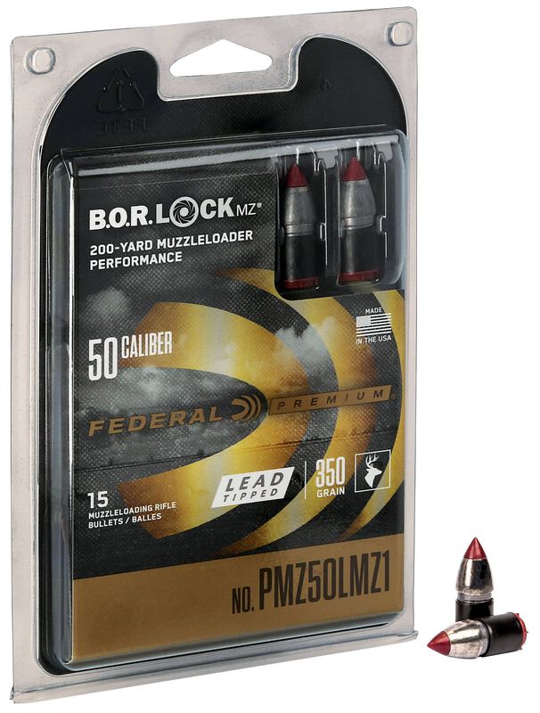 Lead Tipped Muzzleloader Bullet, .50, 350 Grain