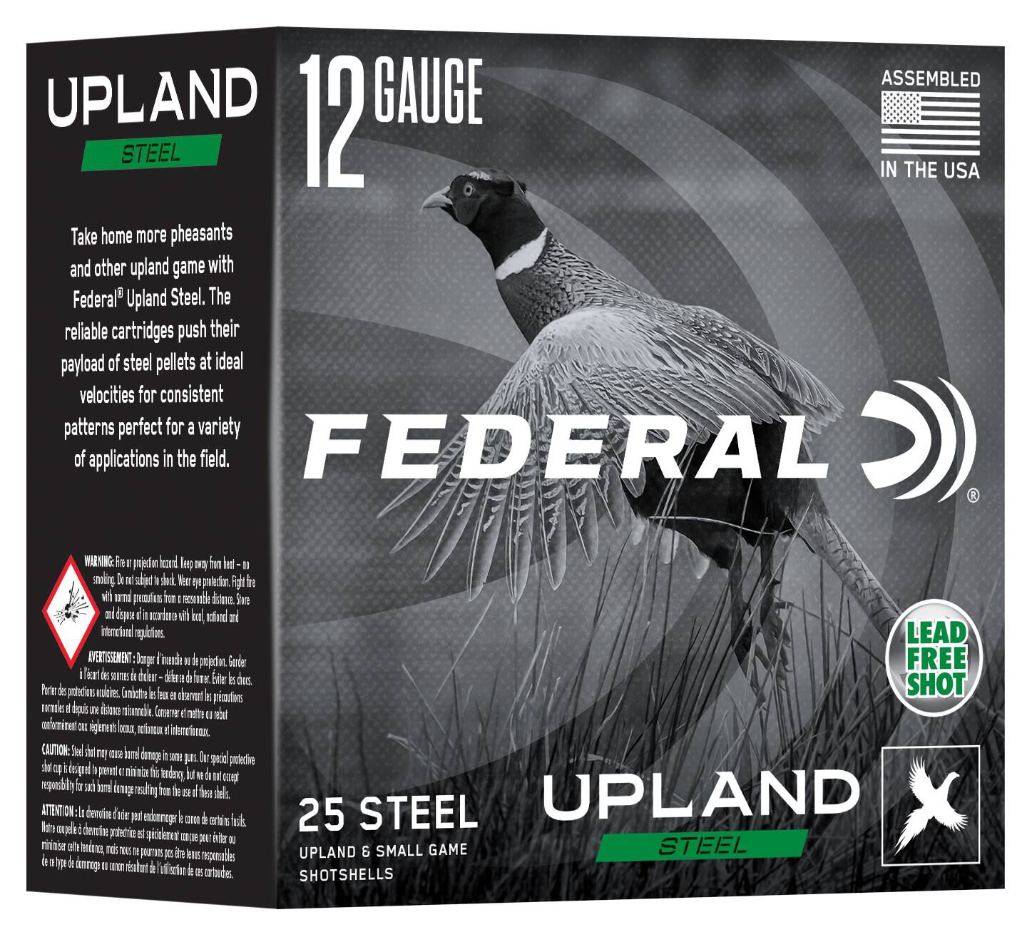 Federal Upland Steel 12ga 4 Shot – Proven Non Toxic Pheasant Loads, 25 Rounds 2 Federal Upland Steel 12ga 4 Shot – Proven Non Toxic Pheasant Loads, 25 Rounds - Image 2