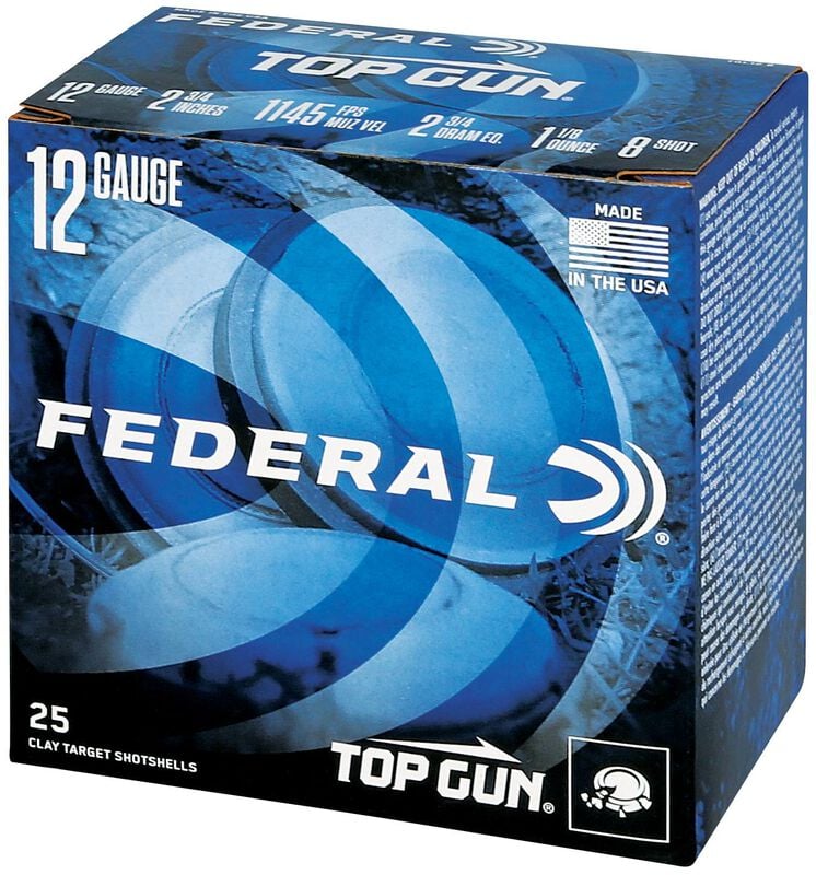 Top Gun, 12 Gauge, 8 Shot, 2-3/4 in, 1 1/8 oz, 1145 fps