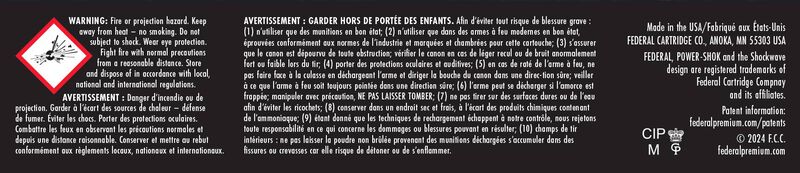 Power-Shok Rifle, 222 Rem, 50 Grain, Jacketed Soft Point, 3140 fps