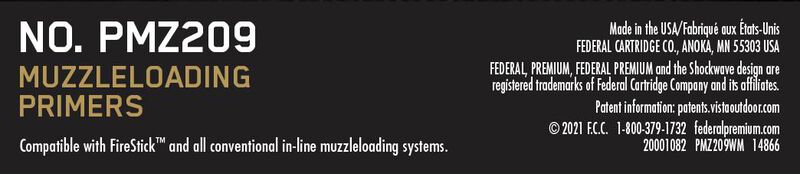 209 Muzzleloading Primer, .209