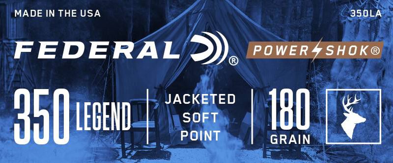 Power-Shok Rifle, 350 Legend, 180 Grain, Soft Point, 2100 fps