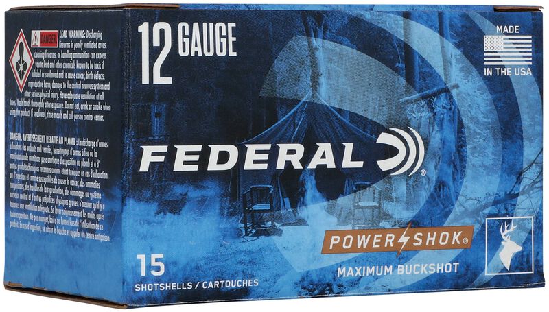 Power-Shok Buckshot, 12 Gauge, 00 Buck Shot, 2-3/4 in, 1325 fps