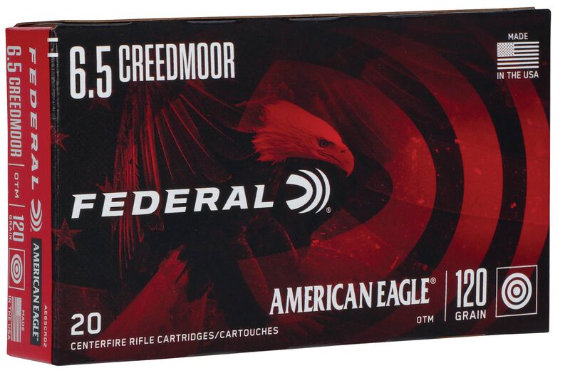 American Eagle Rifle, 6.5 Creedmoor, 120 Grain, Open Tip Match, 2900 fps