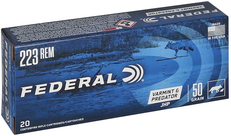 Varmint &amp; Predator, 223 Rem, 50 Grain, Jacketed Hollow Point, 3325 fps