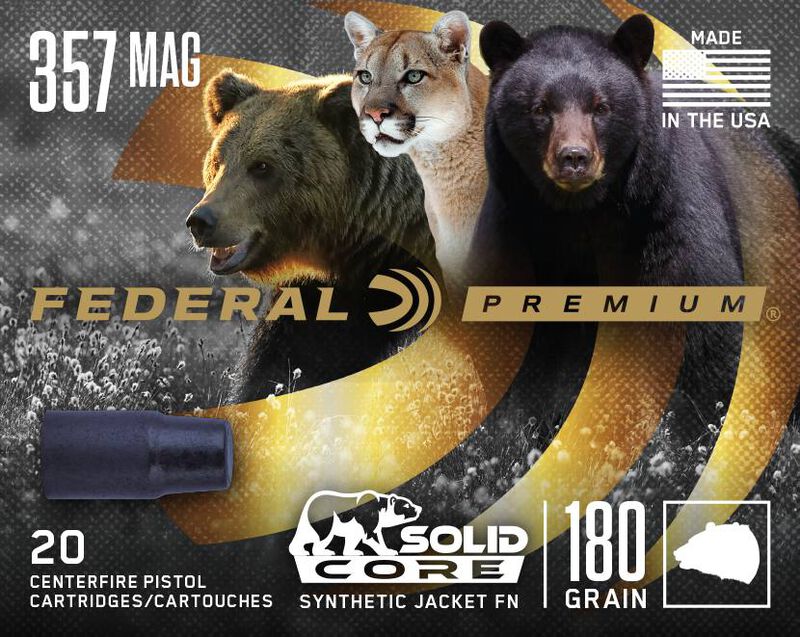 Solid Core, 357 Magnum, 180 Grain, Solid, 1215 fps