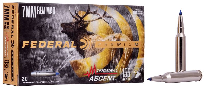 Terminal Ascent, 7mm Rem Mag, 155 Grain, Terminal Ascent, 3000 fps