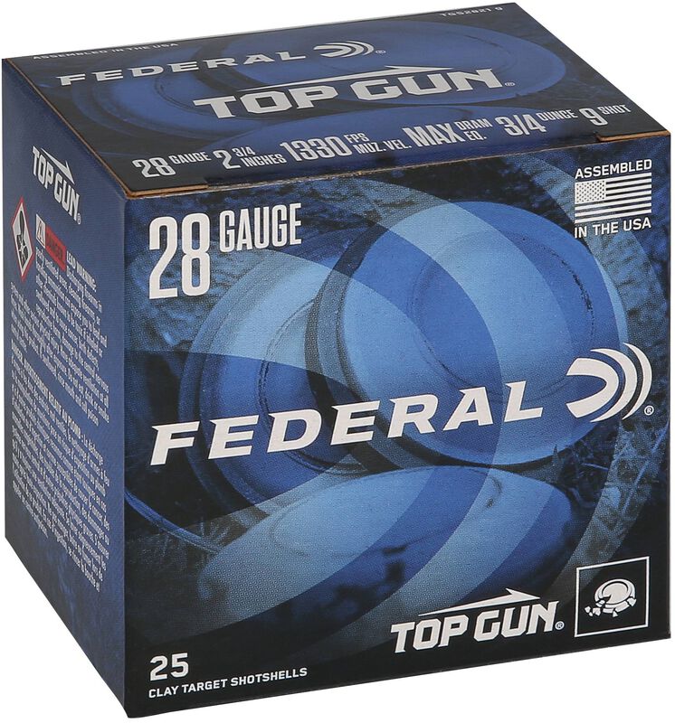 Top Gun, 28 Gauge, 9 Shot, 2-3/4 in, 3/4 oz, 1330 fps