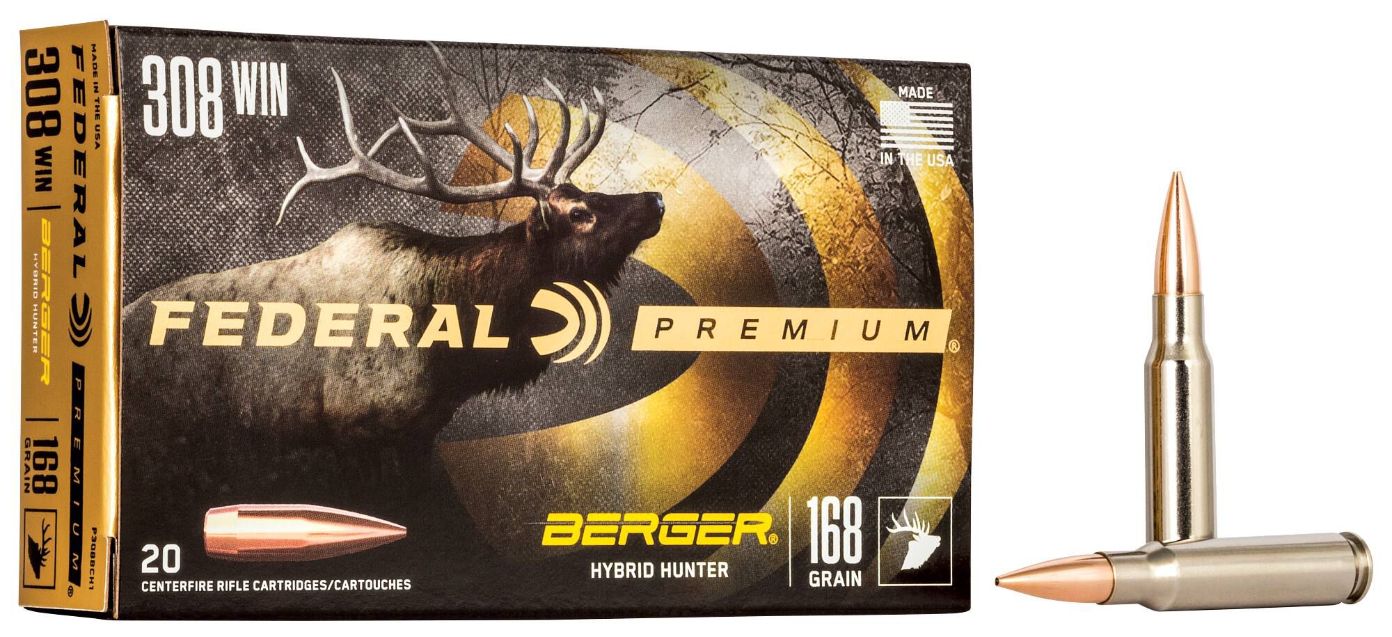 Buy Berger Hybrid Hunter, 308 Win, 168 Grain, Berger, 2700