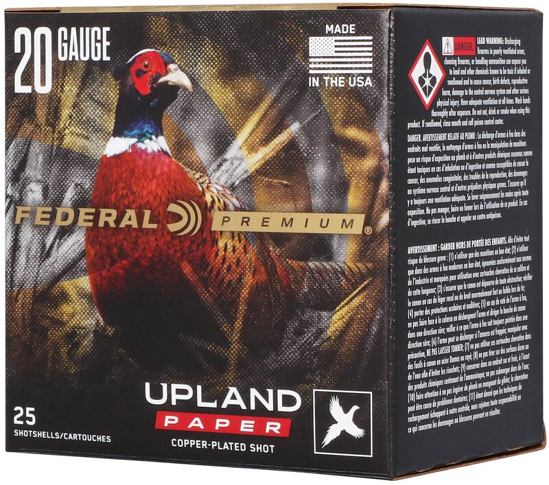Upland Paper, 20 Gauge, 6 Shot, 2-3/4 in, 1 oz, 1250 fps
