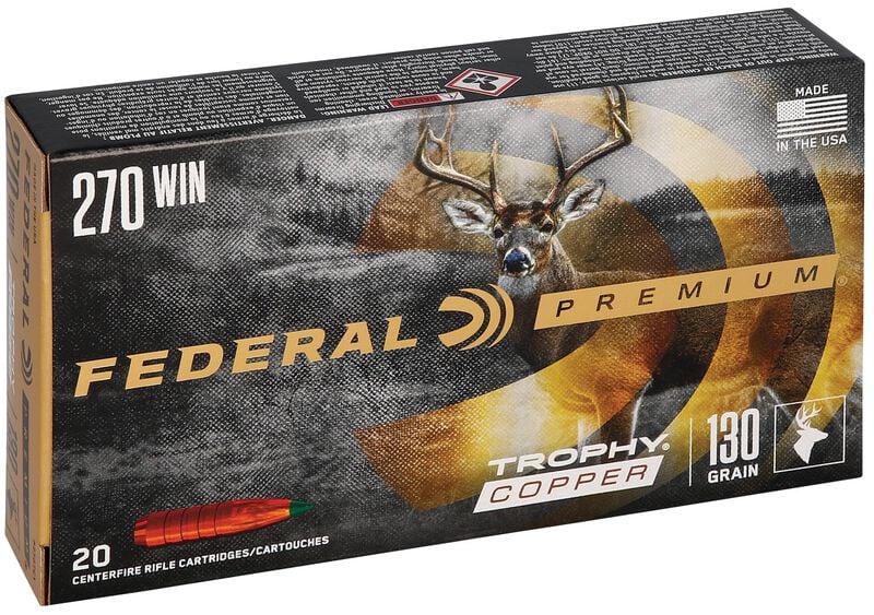 Trophy Copper, 270 Win, 130 Grain, Trophy Copper, 3060 fps