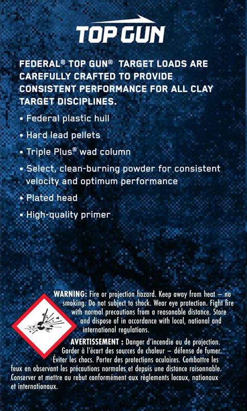 Top Gun, 12 Gauge, 8 Shot, 2-3/4 in, 1 oz, 1180 fps