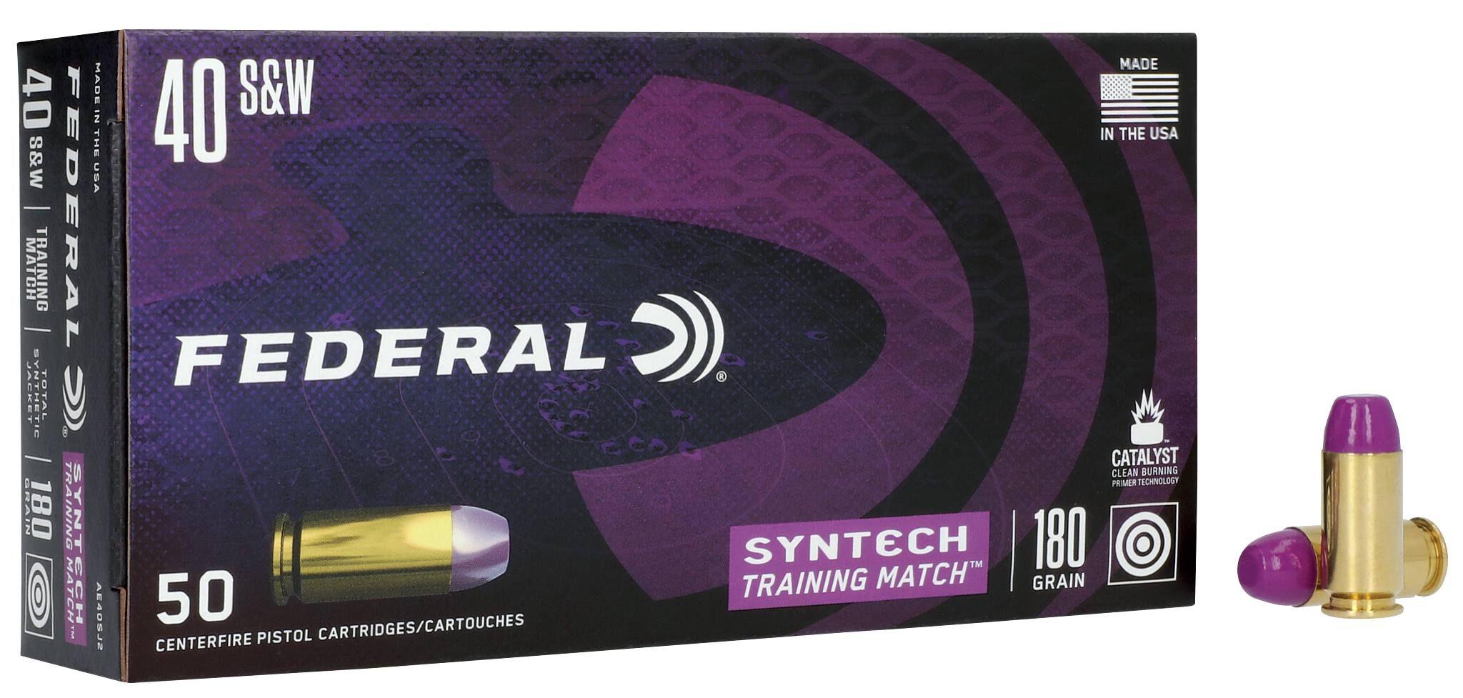 Buy Syntech Training Match 40 S&W Ammo | 180 Grain, 1010 FPS