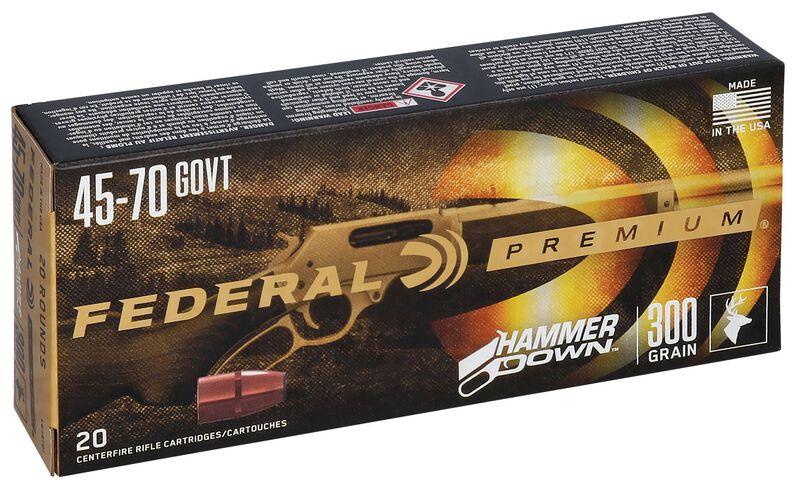 HammerDown Rifle, 45-70 Government, 300 Grain, Bonded Soft Point, 1850 fps