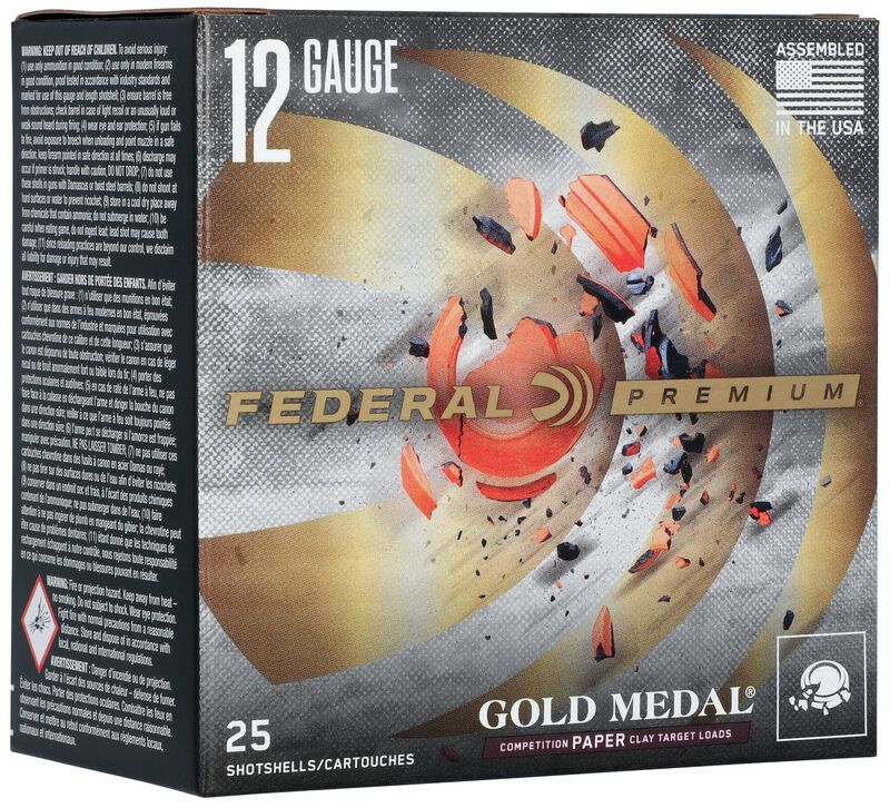 Gold Medal Paper, 12 Gauge, 8 Shot, 2-3/4 in, 1 oz, 1330 fps
