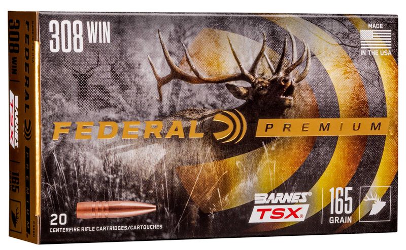 Barnes TSX, 308 Win, 165 Grain, Barnes Triple-Shock X Bullet (TSX), 2650 fps