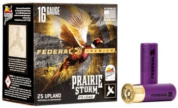 Prairie Storm FS Lead, 16 Gauge, 6 Shot, 2-3/4 in, 1 1/8 oz, 1425 fps