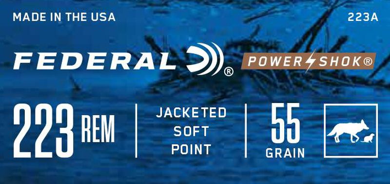 Power-Shok Rifle, 223 Rem, 55 Grain, Jacketed Soft Point, 3240 fps
