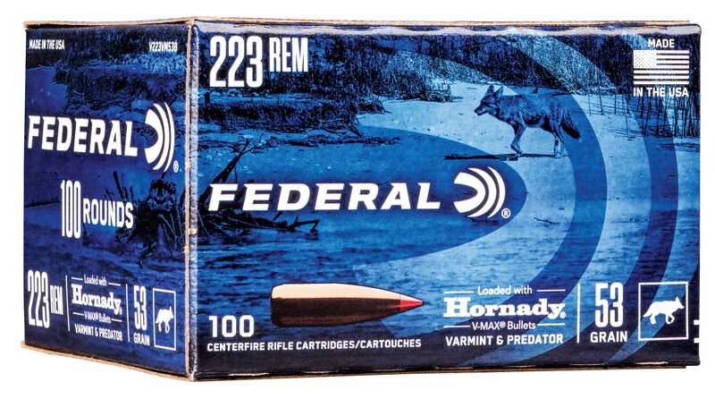 Varmint &amp; Predator, 223 Rem, 53 Grain, Hornady&reg; V-Max&reg;, 3400 fps