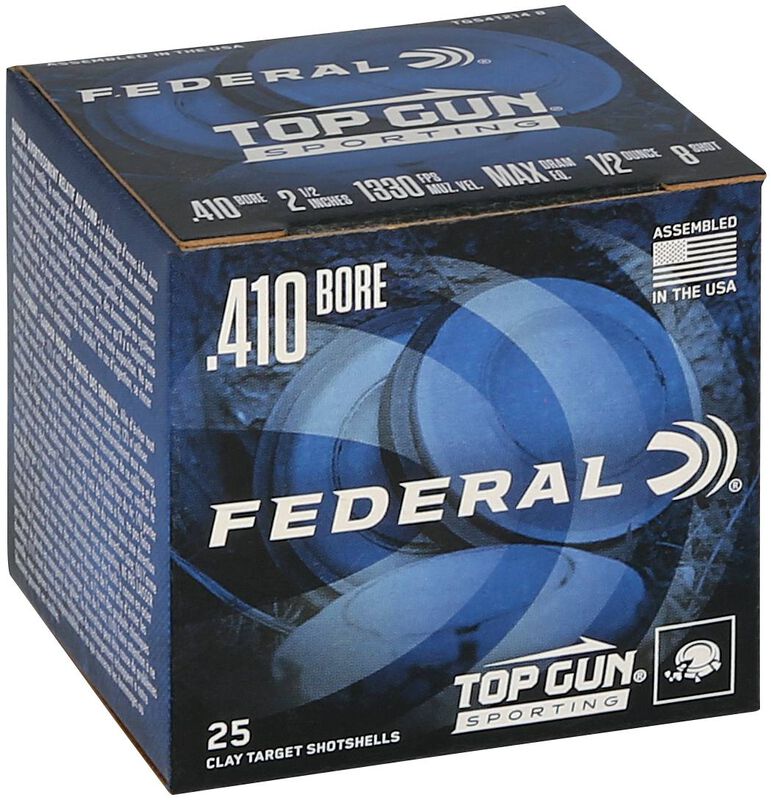 Top Gun, 410 Bore, 8 Shot, 2-1/2 in, 1/2 oz, 1330 fps