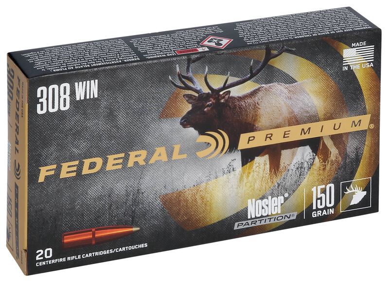 Nosler Partition, 308 Win, 150 Grain, Nosler Partition, 2840 fps