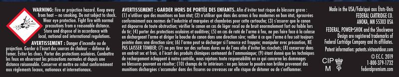 Power-Shok Rifle, 30-30 Win, 170 Grain, Jacketed Soft Point, 2200 fps